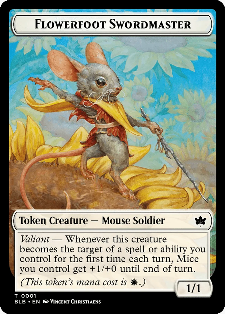 Flowerfoot Swordmaster · Bloomburrow