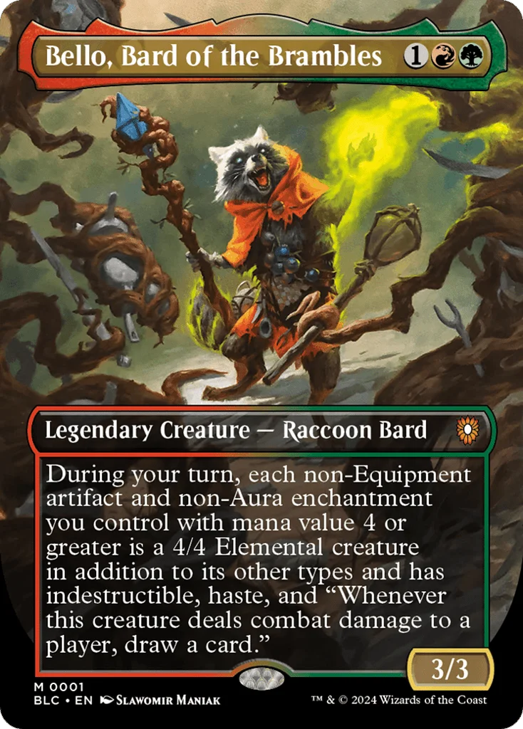 Bello, Bard of the Brambles · Bloomburrow Commander