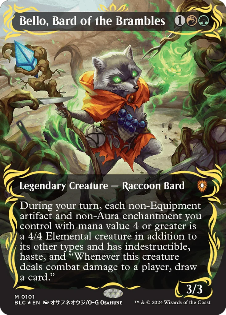 Bello, Bard of the Brambles · Bloomburrow Commander