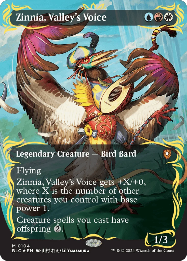 Zinnia, Valley's Voice · Bloomburrow Commander