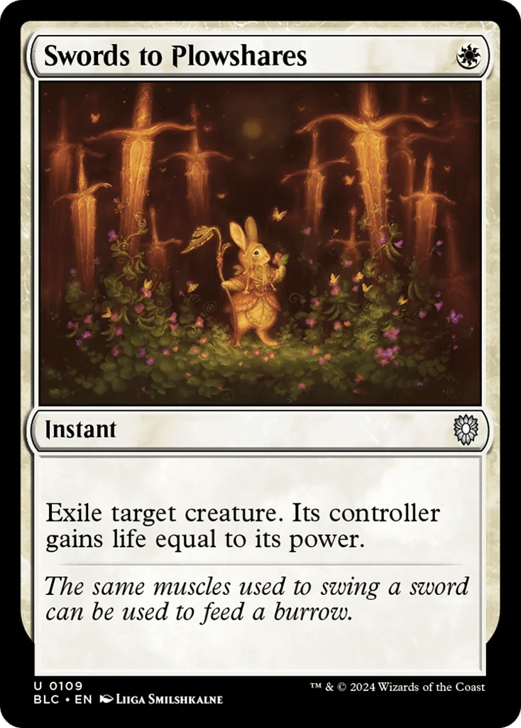 Swords to Plowshares · Bloomburrow Commander