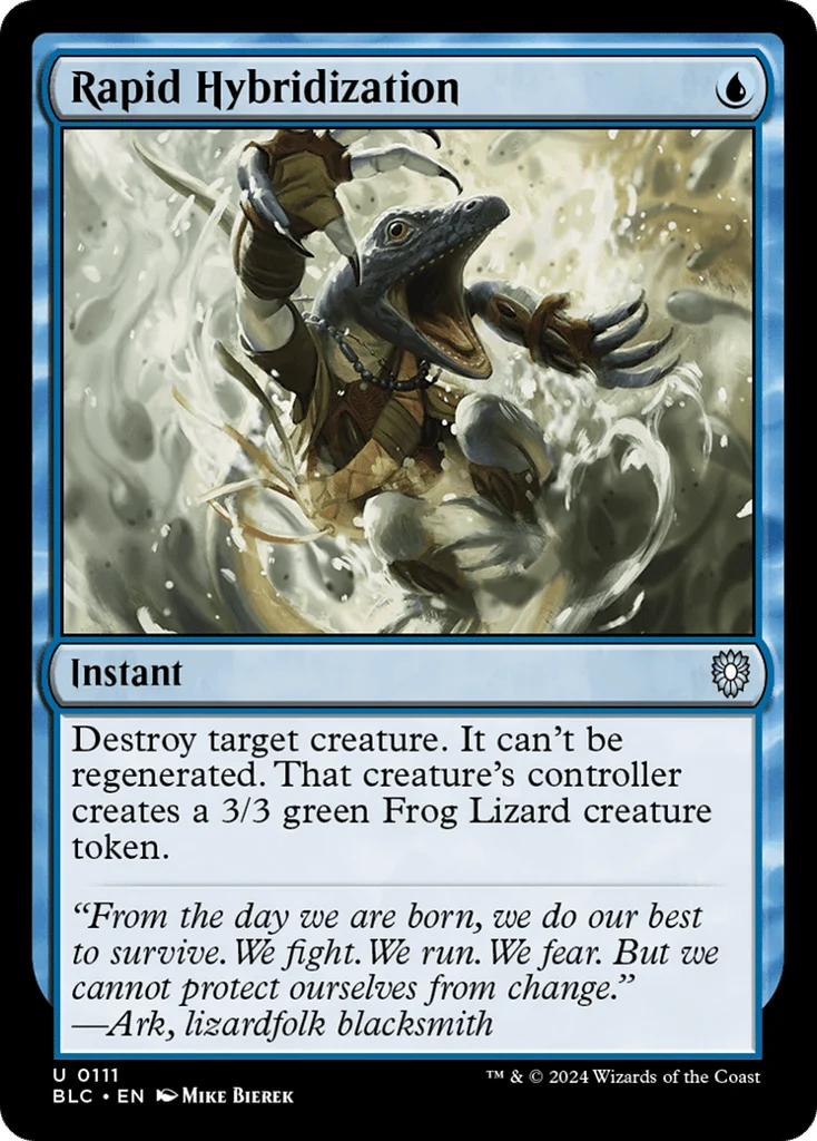 Rapid Hybridization · Bloomburrow Commander