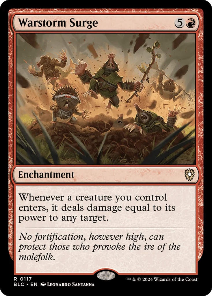 Warstorm Surge · Bloomburrow Commander