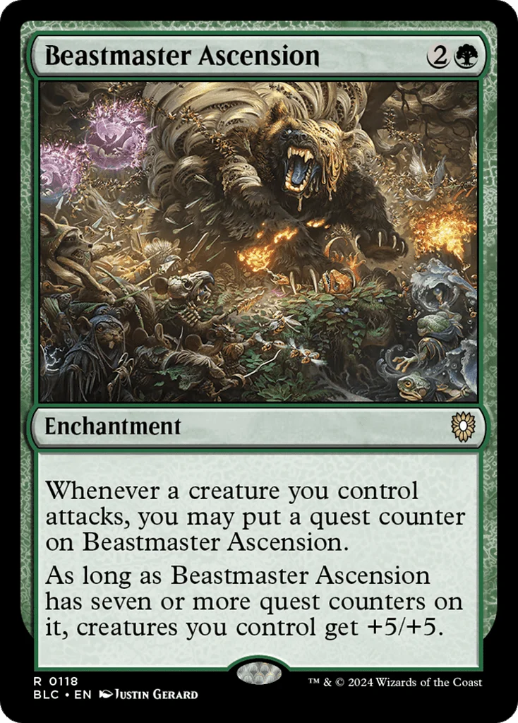 Beastmaster Ascension · Bloomburrow Commander