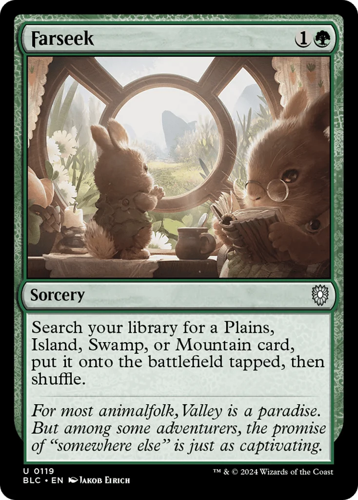 Farseek · Bloomburrow Commander