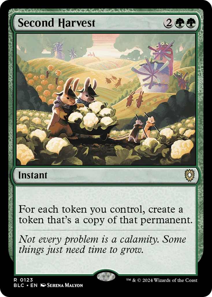 Second Harvest · Bloomburrow Commander