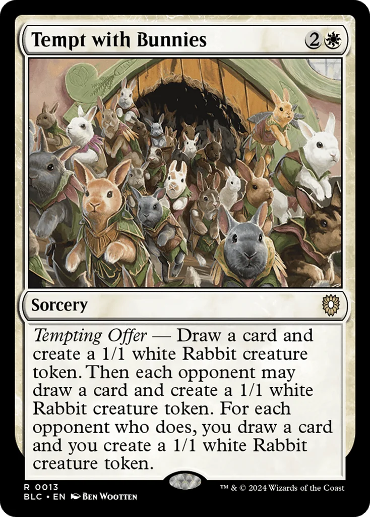 Tempt with Bunnies · Bloomburrow Commander