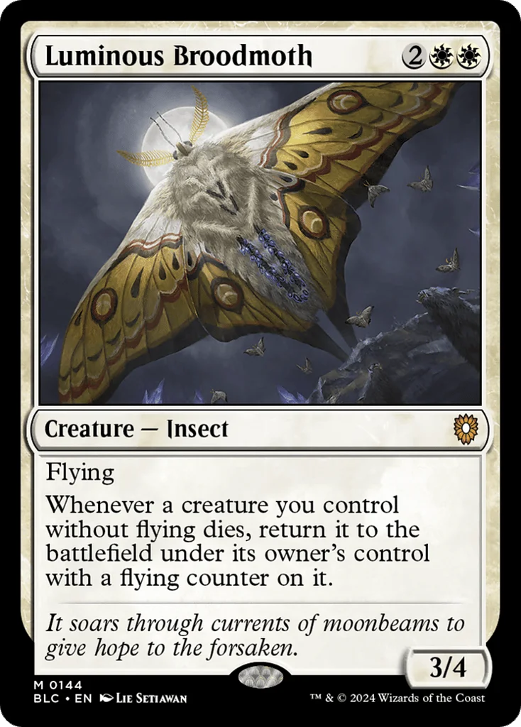 Luminous Broodmoth · Bloomburrow Commander