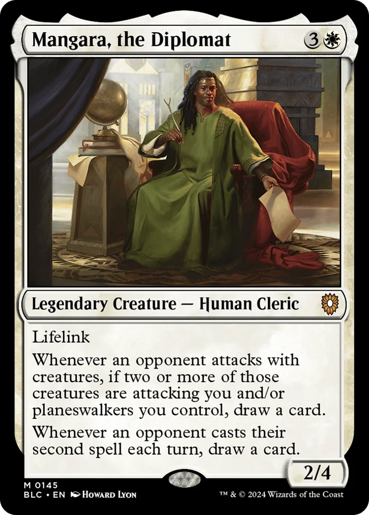 Mangara, the Diplomat · Bloomburrow Commander