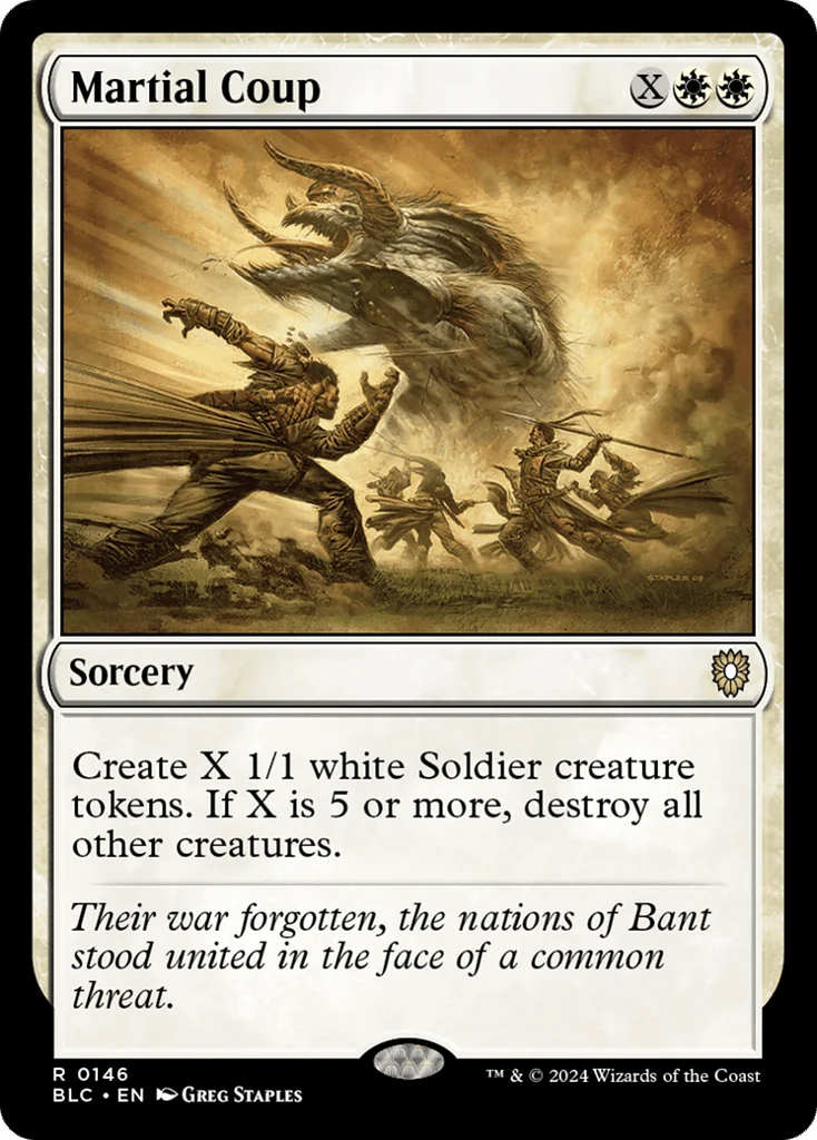 Martial Coup · Bloomburrow Commander