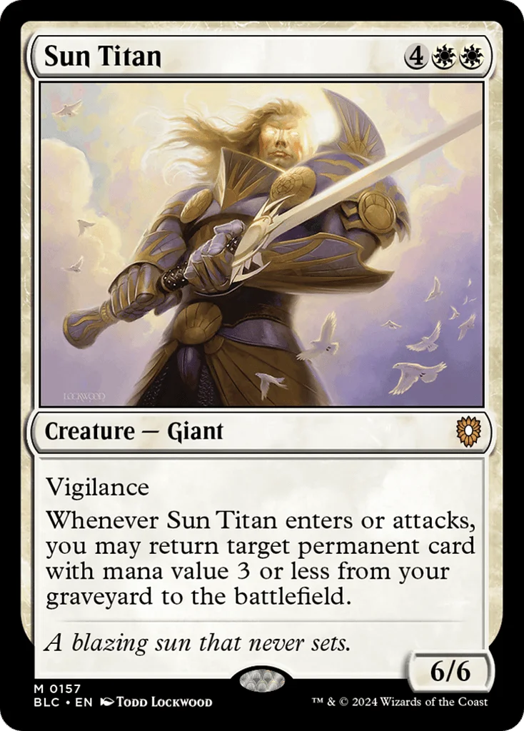 Sun Titan · Bloomburrow Commander