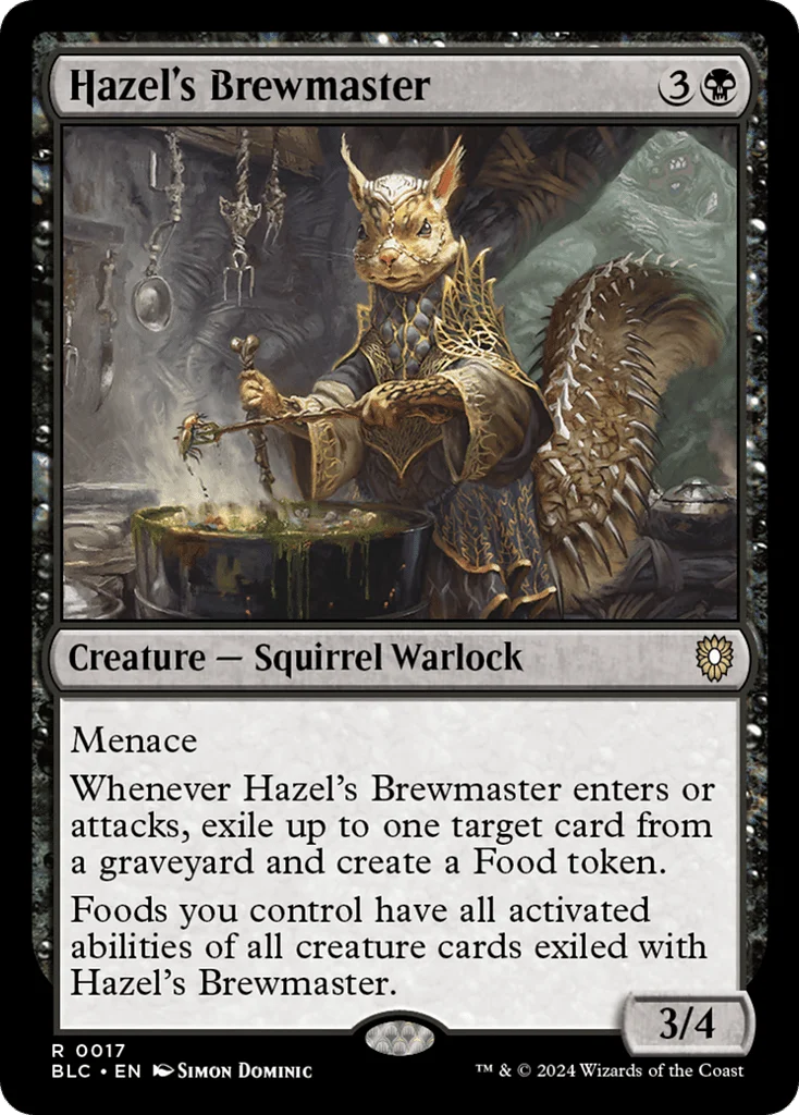 Hazel's Brewmaster · Bloomburrow Commander