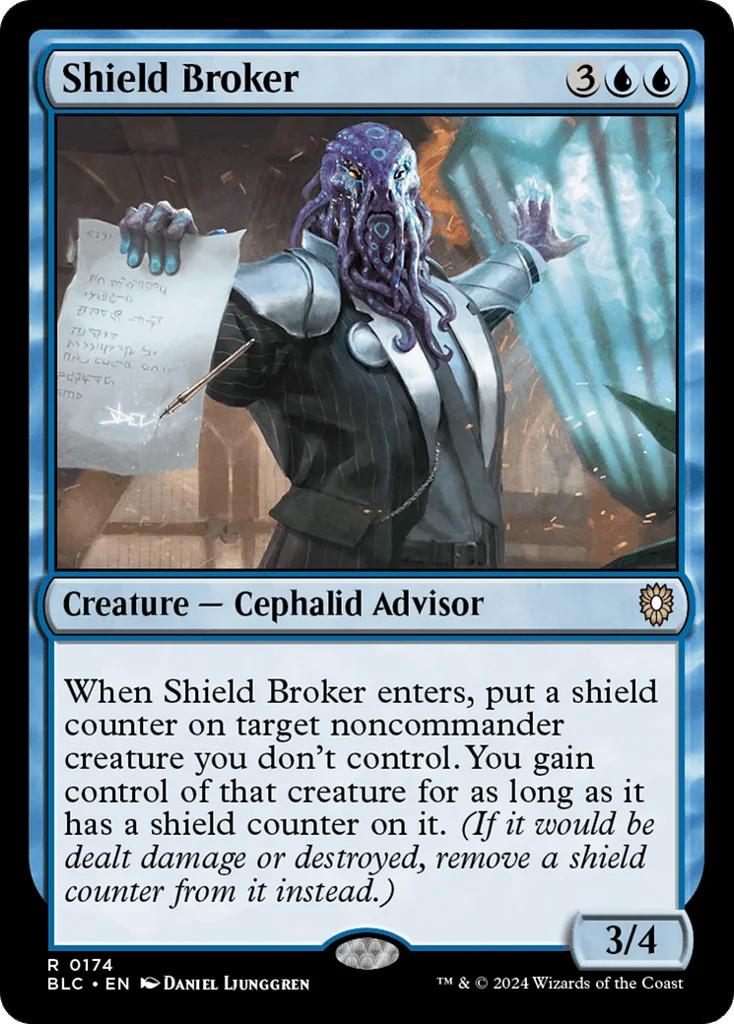 Shield Broker · Bloomburrow Commander