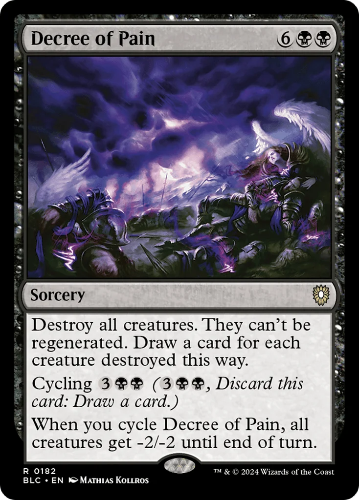 Decree of Pain · Bloomburrow Commander