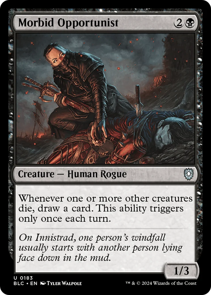 Morbid Opportunist · Bloomburrow Commander