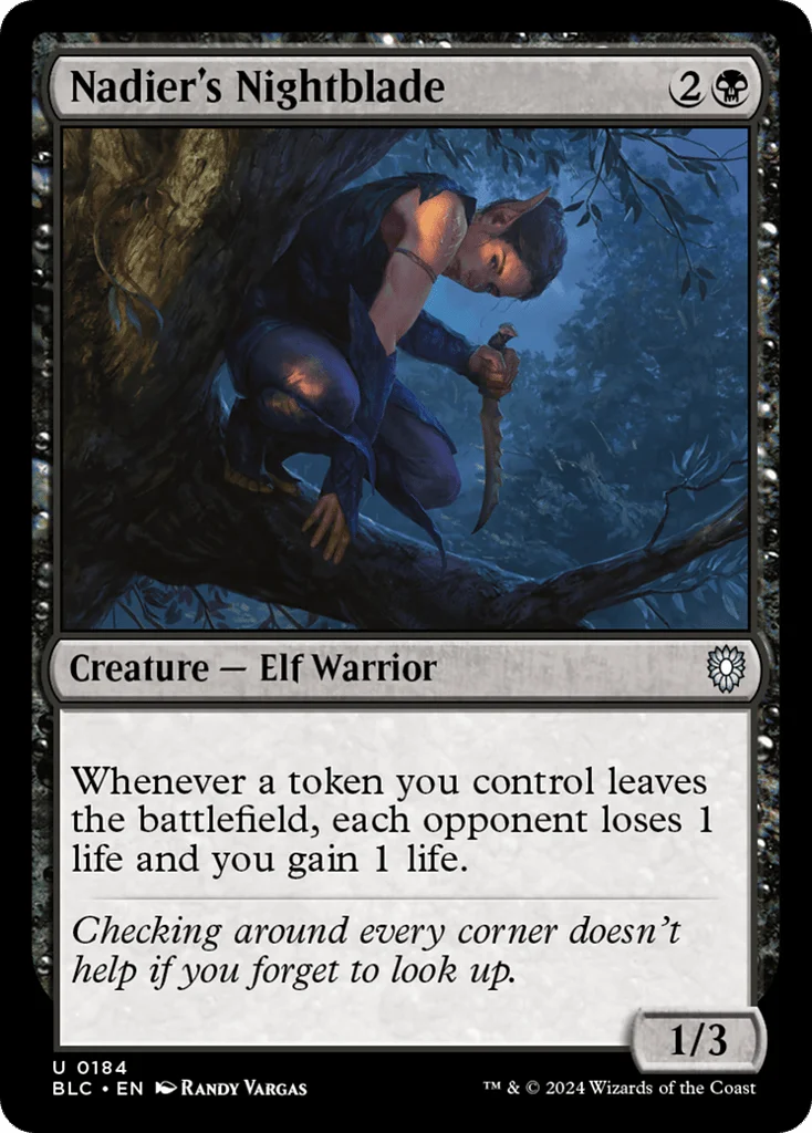 Nadier's Nightblade · Bloomburrow Commander