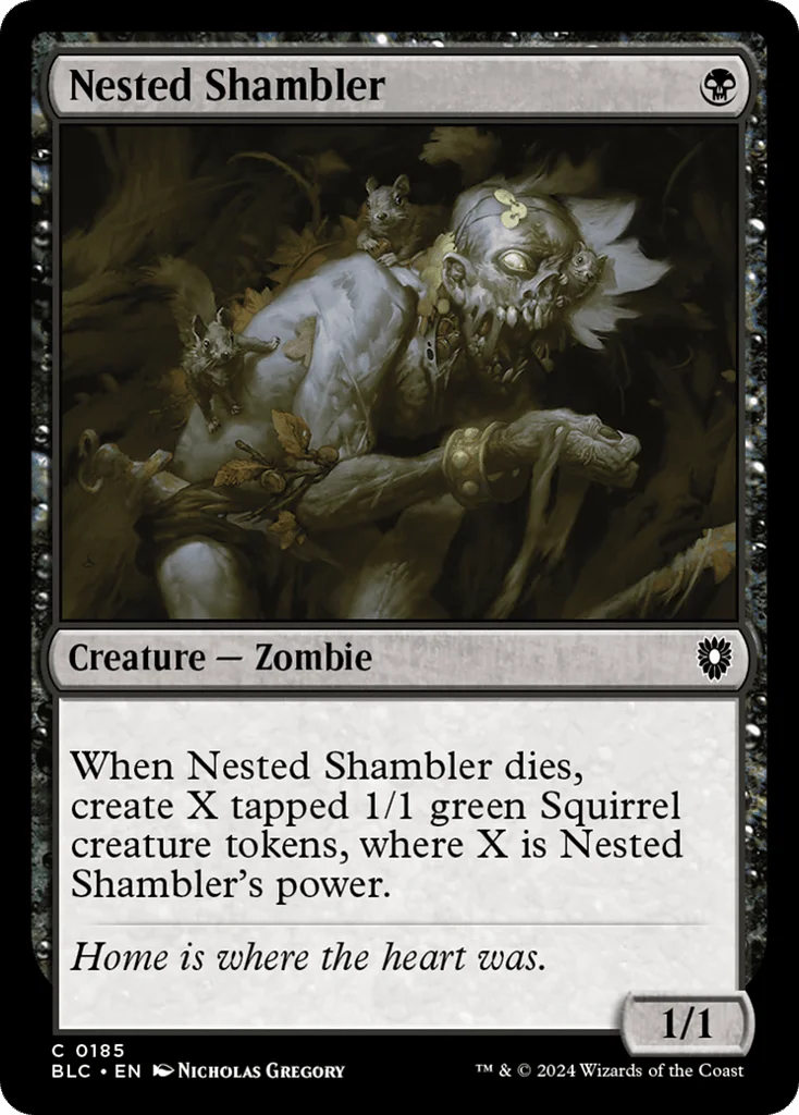 Nested Shambler · Bloomburrow Commander
