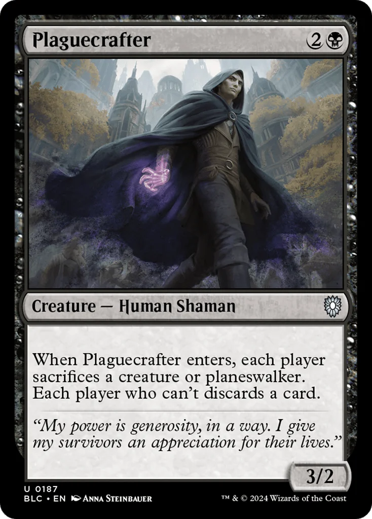 Plaguecrafter · Bloomburrow Commander