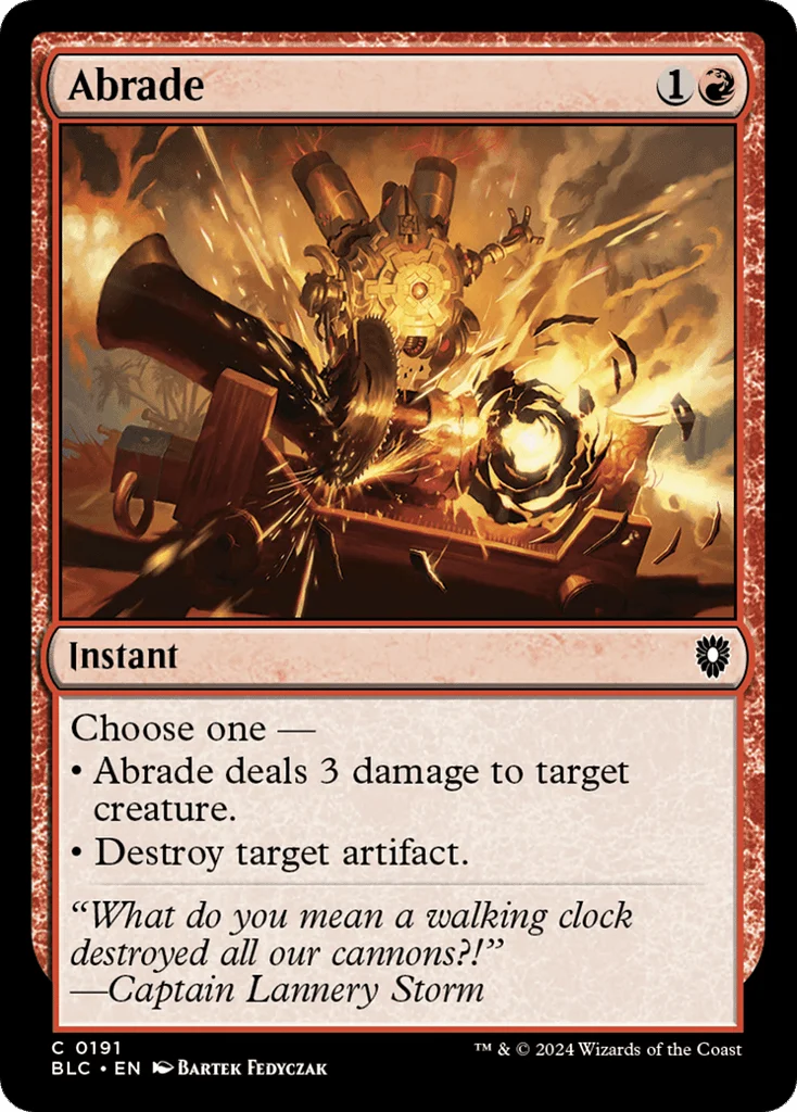 Abrade · Bloomburrow Commander
