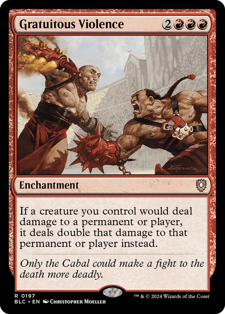 Gratuitous Violence · Bloomburrow Commander