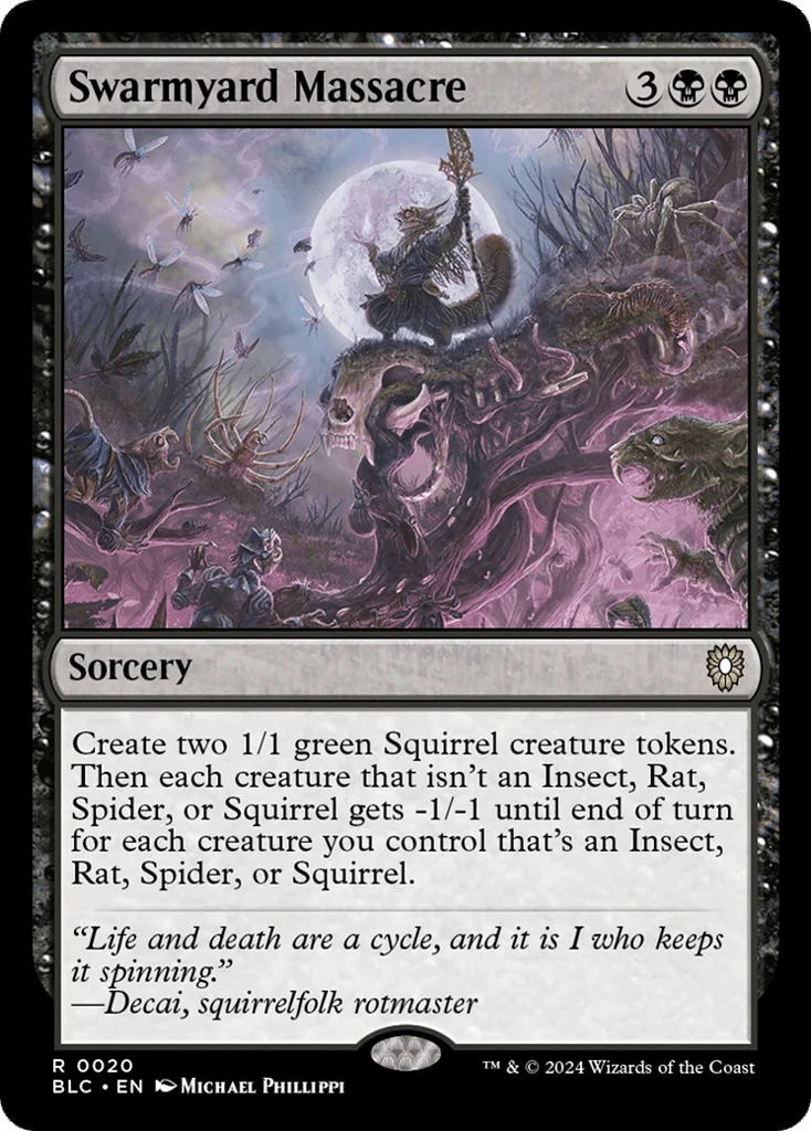 Swarmyard Massacre · Bloomburrow Commander