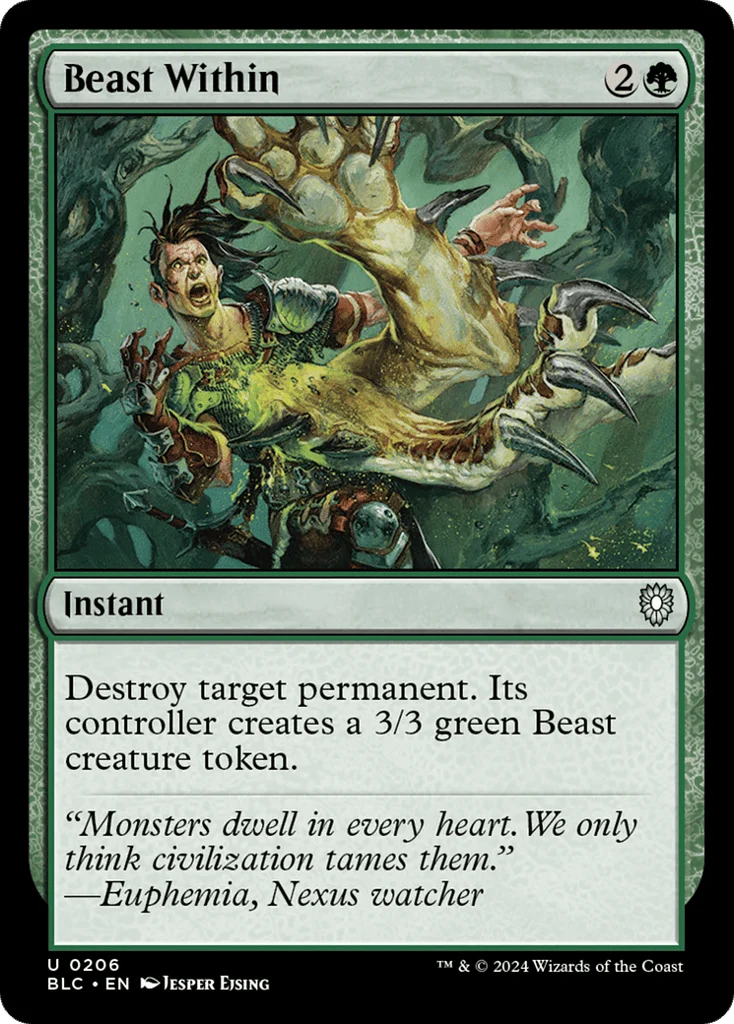 Beast Within · Bloomburrow Commander