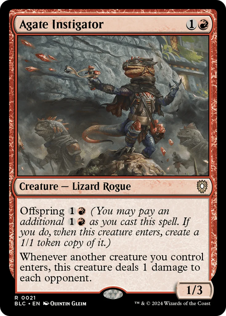 Agate Instigator · Bloomburrow Commander