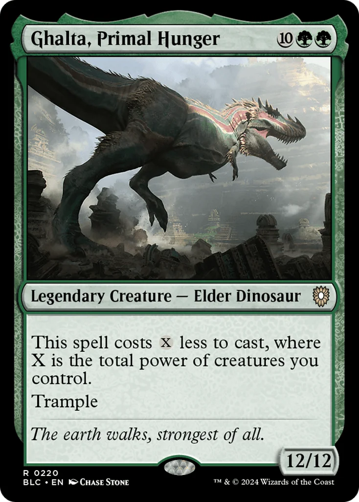 Ghalta, Primal Hunger · Bloomburrow Commander