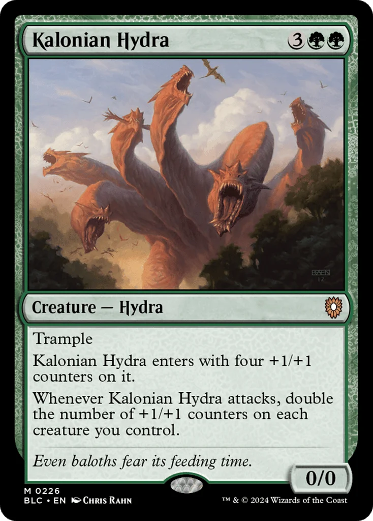 Kalonian Hydra · Bloomburrow Commander