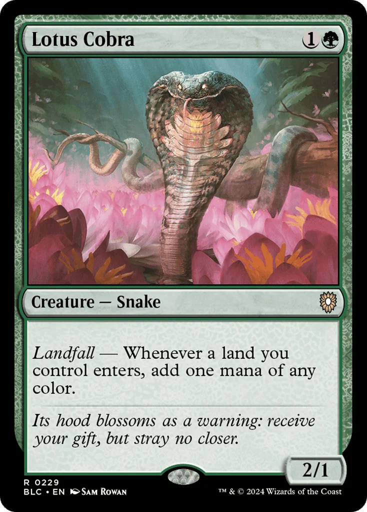 Lotus Cobra · Bloomburrow Commander
