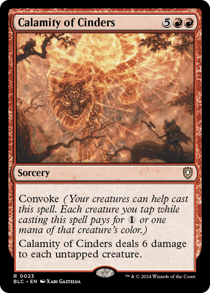 Calamity of Cinders · Bloomburrow Commander