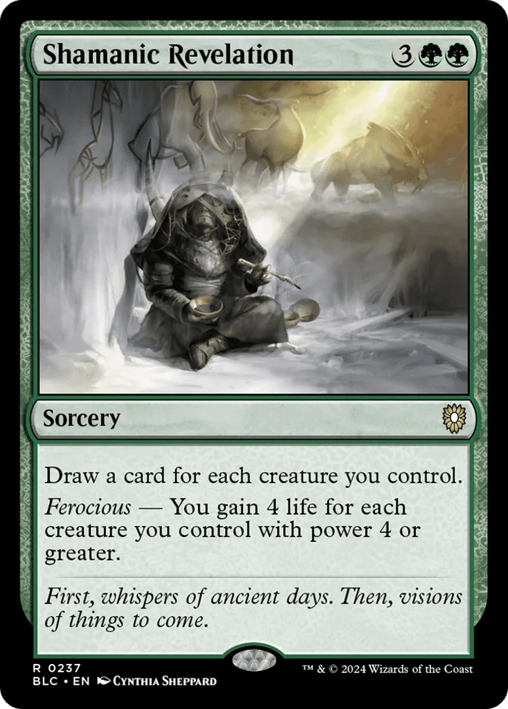 Shamanic Revelation · Bloomburrow Commander
