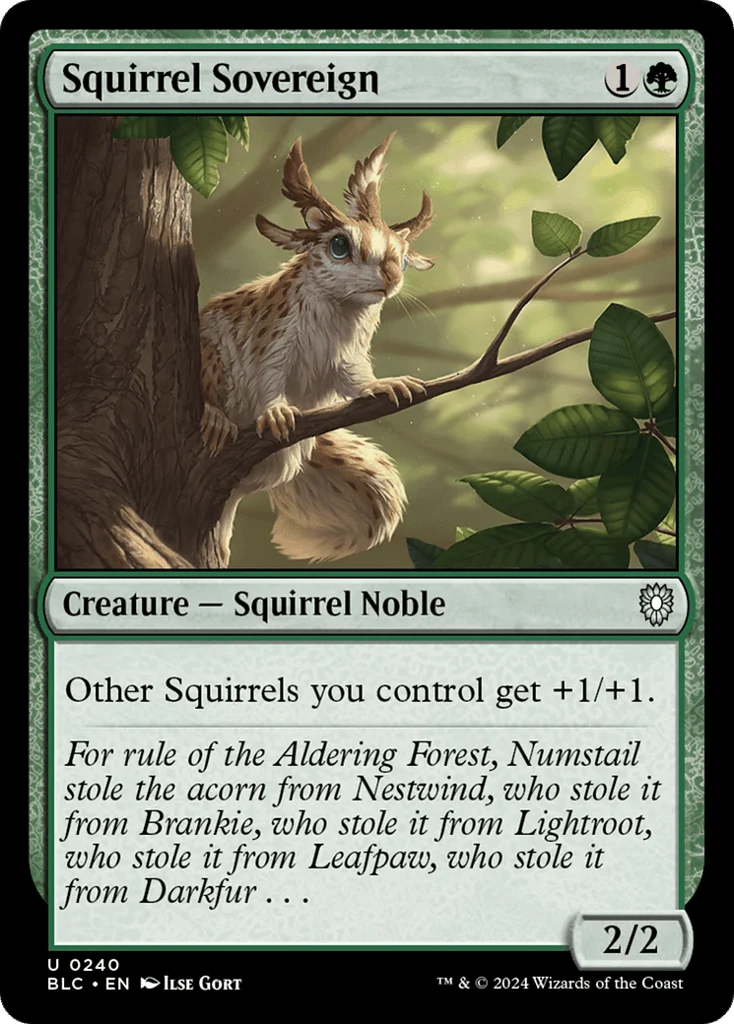 Squirrel Sovereign · Bloomburrow Commander