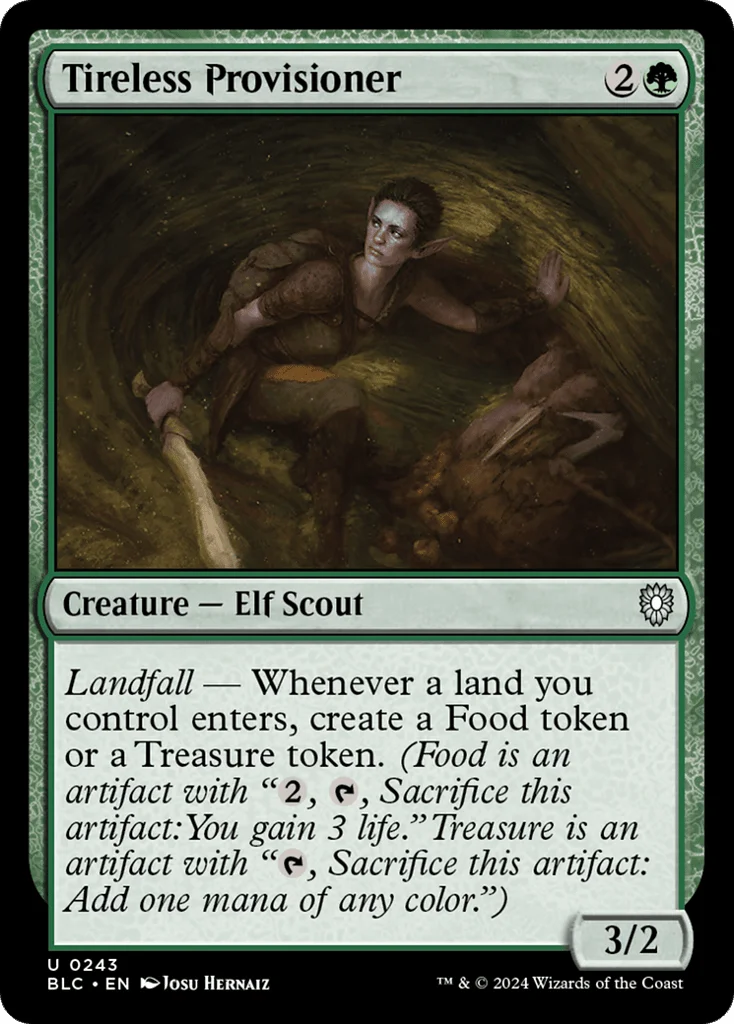 Tireless Provisioner · Bloomburrow Commander