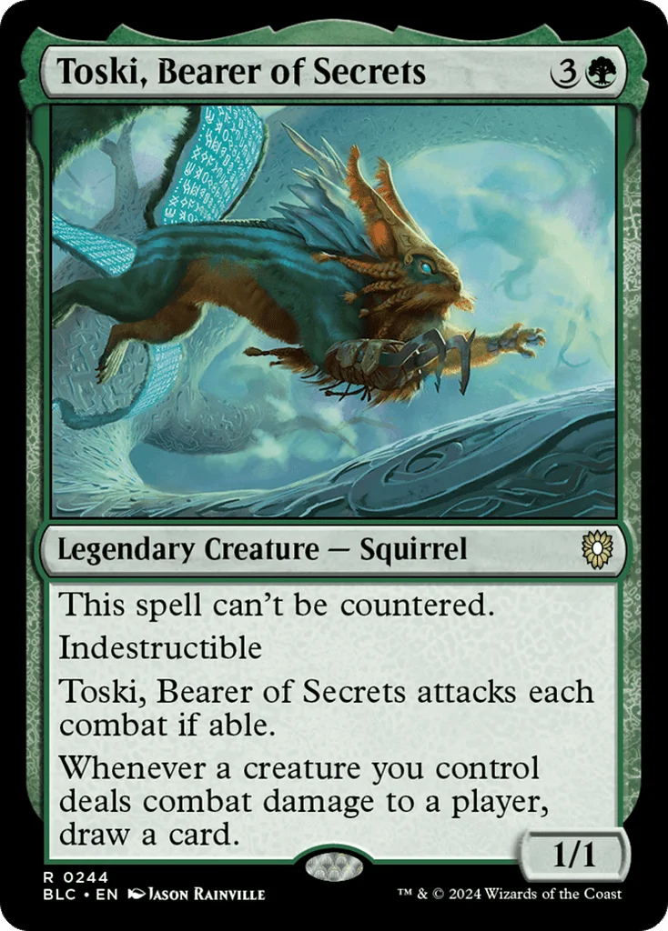 Toski, Bearer of Secrets · Bloomburrow Commander