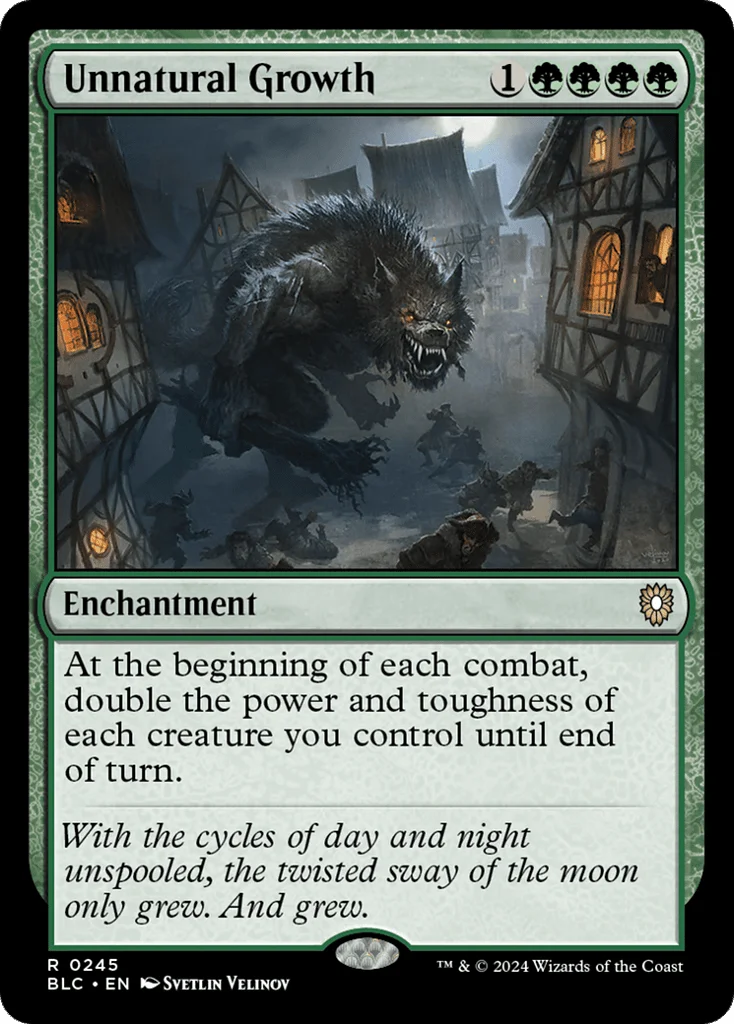 Unnatural Growth · Bloomburrow Commander