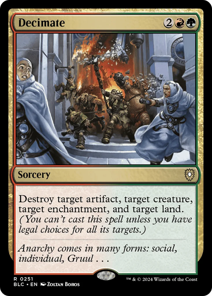 Decimate · Bloomburrow Commander