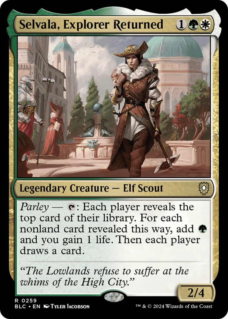 Selvala, Explorer Returned · Bloomburrow Commander