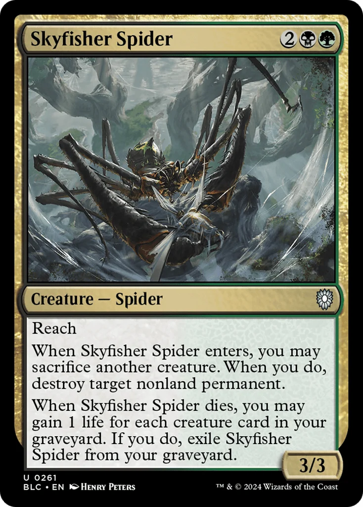 Skyfisher Spider · Bloomburrow Commander