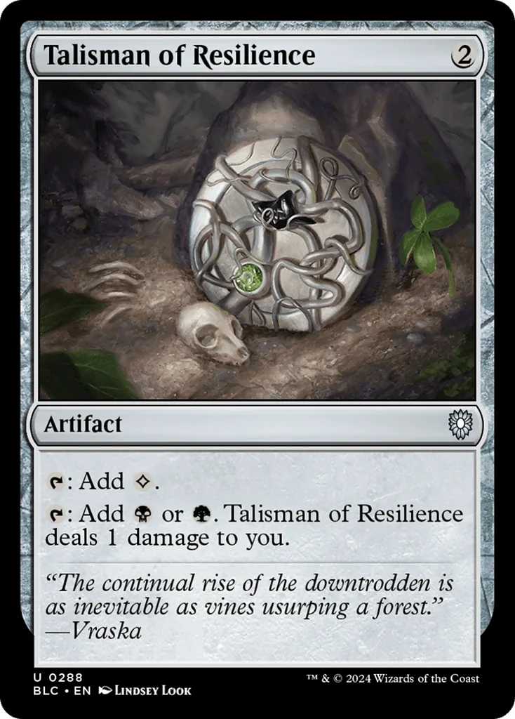 Talisman of Resilience · Bloomburrow Commander