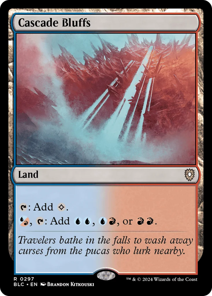 Cascade Bluffs · Bloomburrow Commander