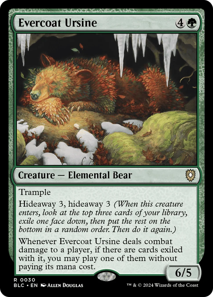 Evercoat Ursine · Bloomburrow Commander
