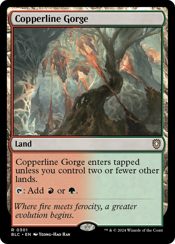 Copperline Gorge · Bloomburrow Commander