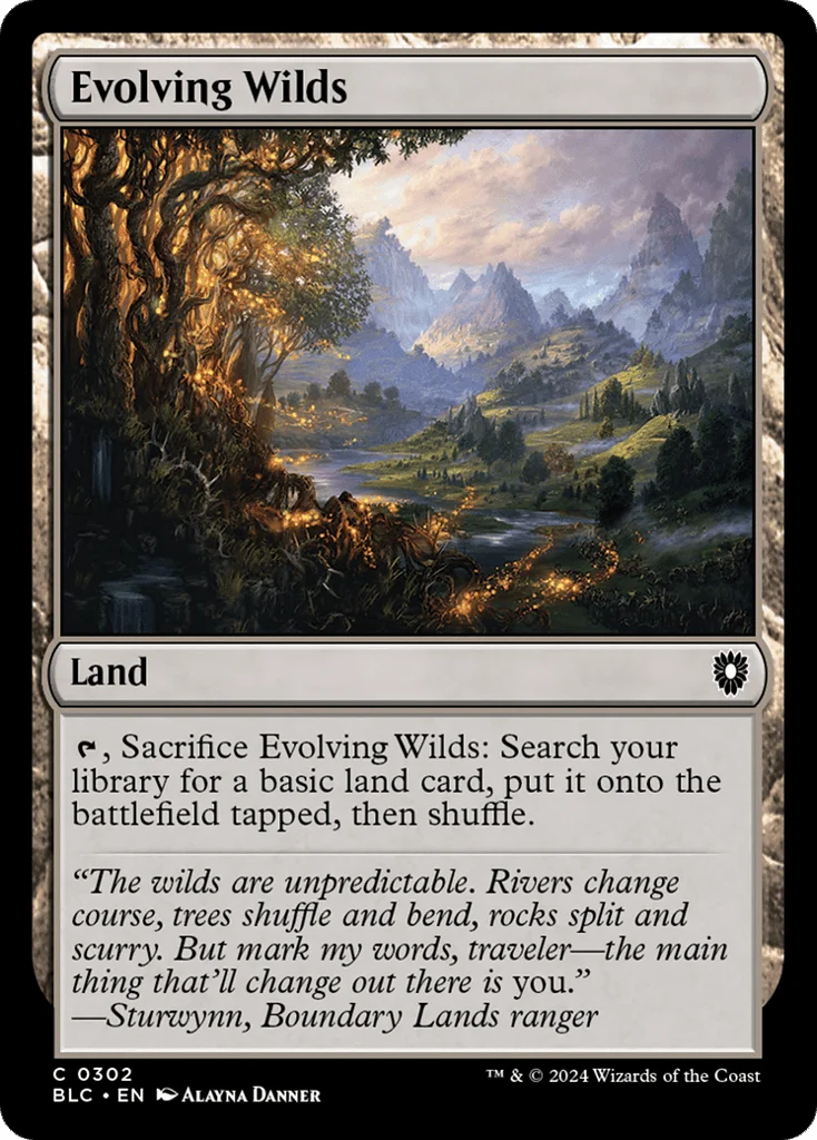 Evolving Wilds · Bloomburrow Commander
