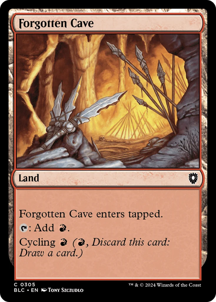 Forgotten Cave · Bloomburrow Commander