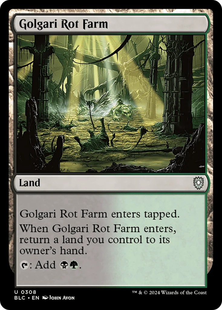Golgari Rot Farm · Bloomburrow Commander