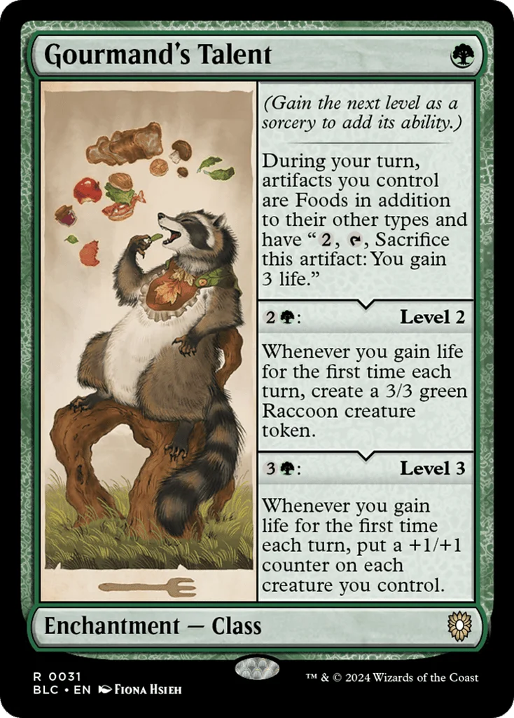 Gourmand's Talent · Bloomburrow Commander