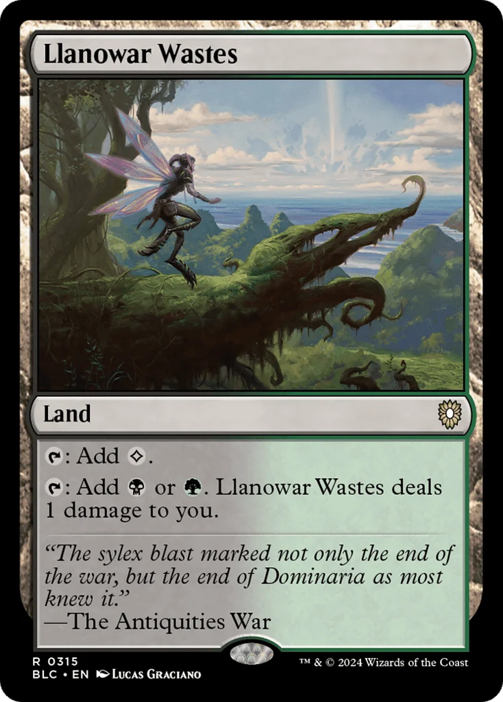 Llanowar Wastes · Bloomburrow Commander