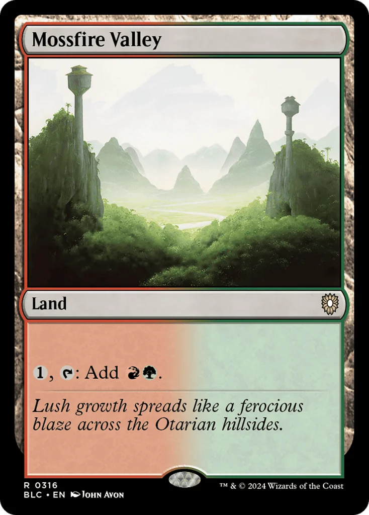 Mossfire Valley · Bloomburrow Commander
