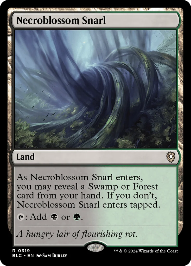 Necroblossom Snarl · Bloomburrow Commander